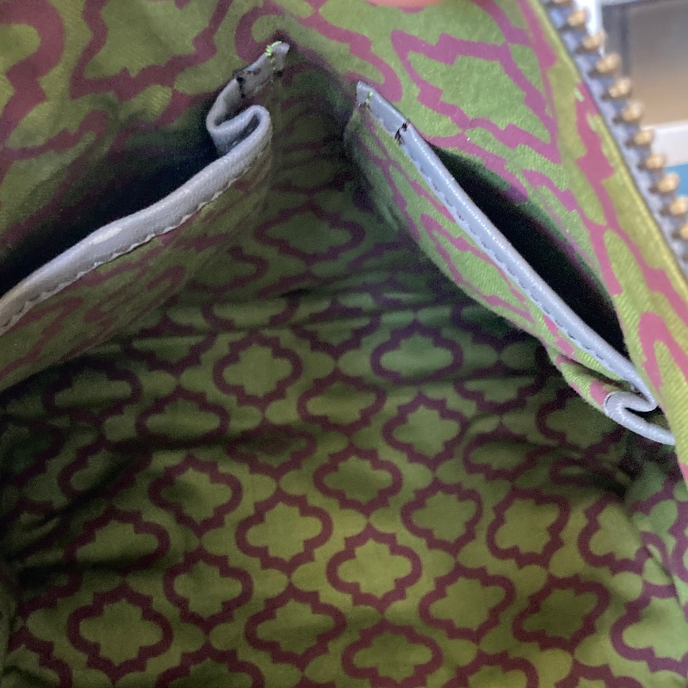 orYANY Zahara Gray Leather Backpack with Gold Accents - Picture 9 of 15